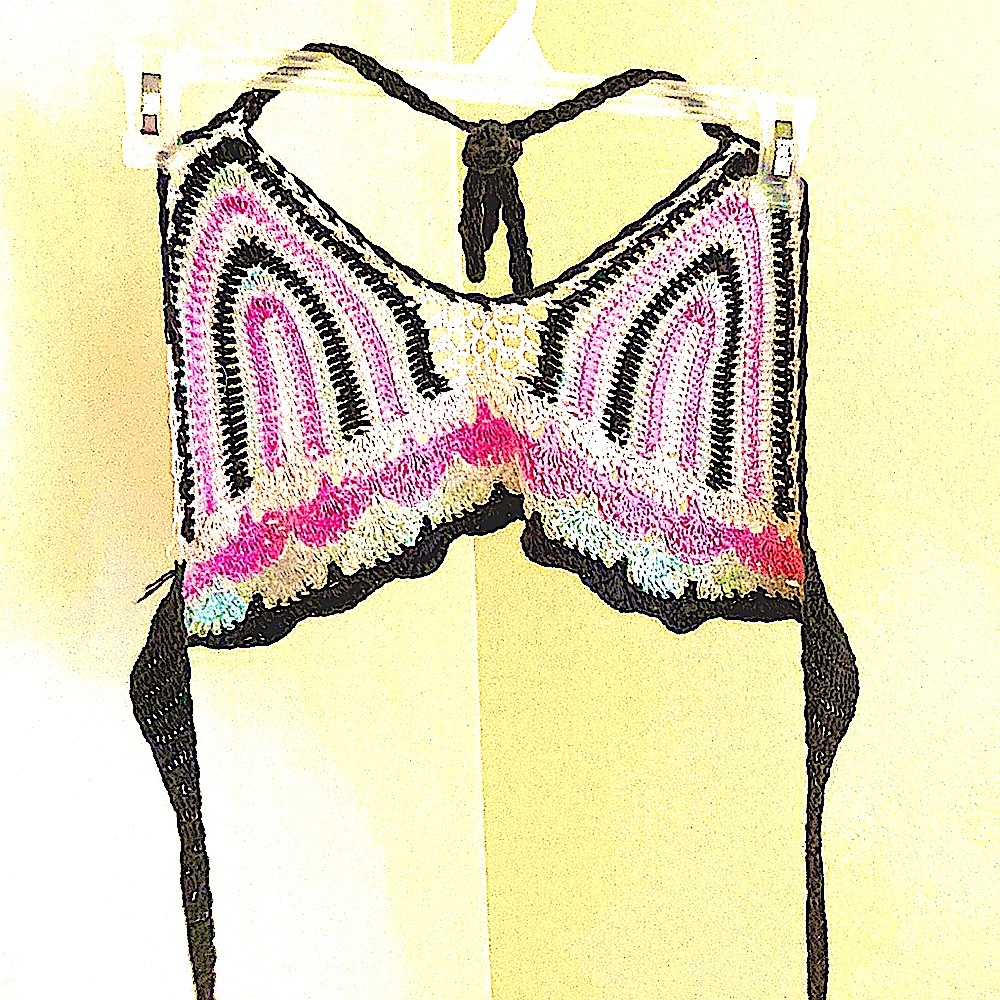 **SOLD**Handmade Crochet Bralette/Bikini Top (A-C) - Picture 2 of 6